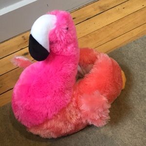 One Size Fits Most Flamingo Slippers